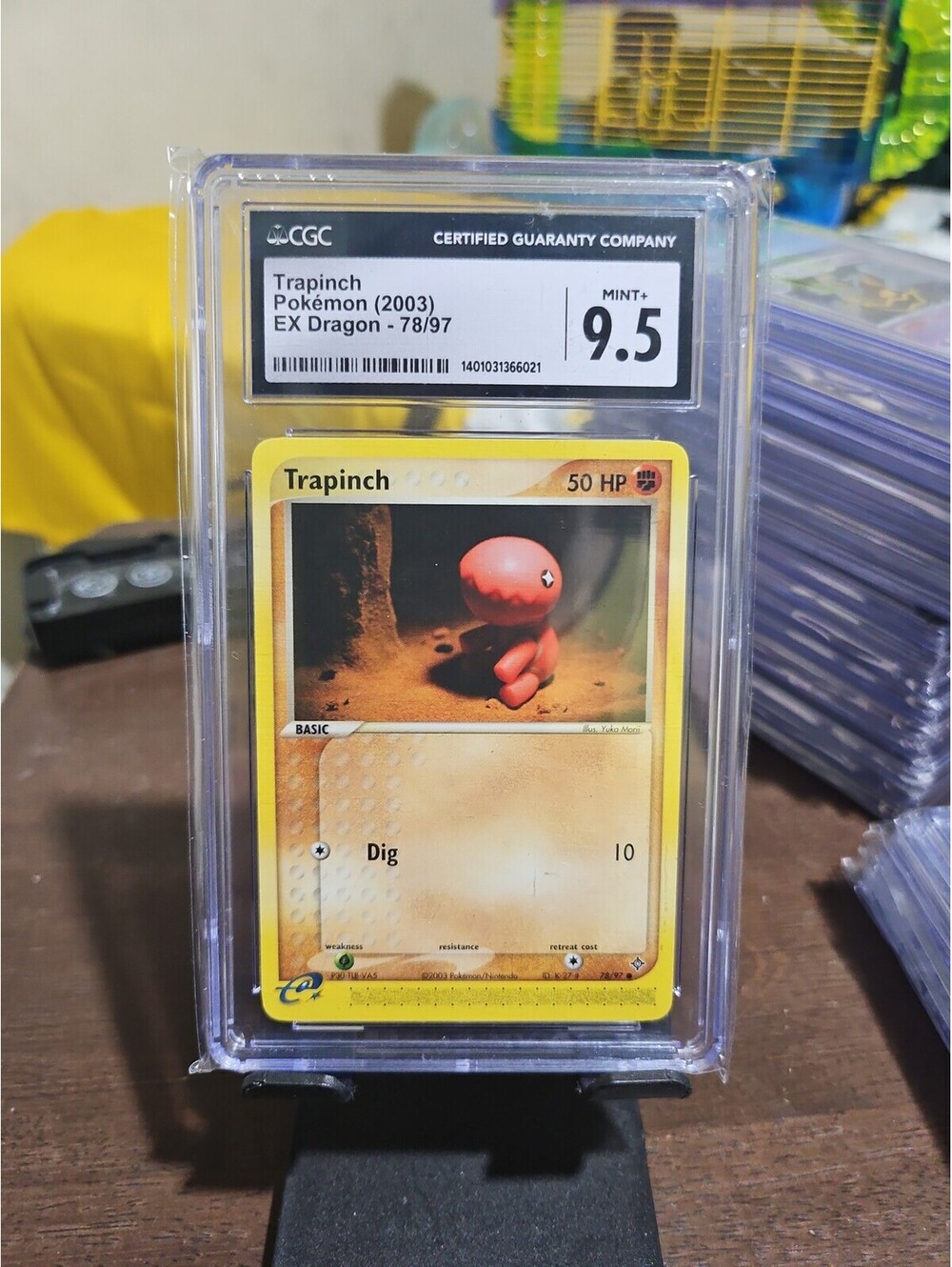 Trapinch 78/97 - Pokemon EX Dragon - CGC 9.5